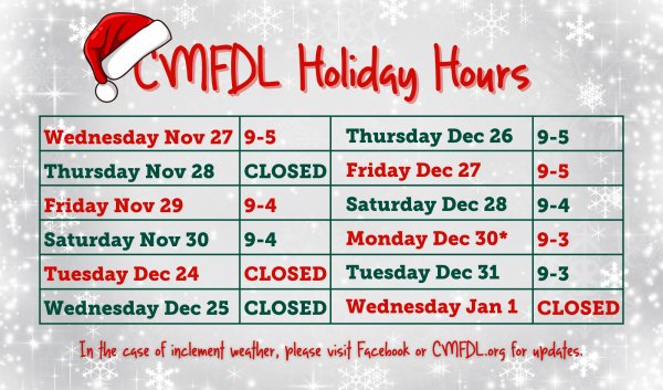 Holiday Hours